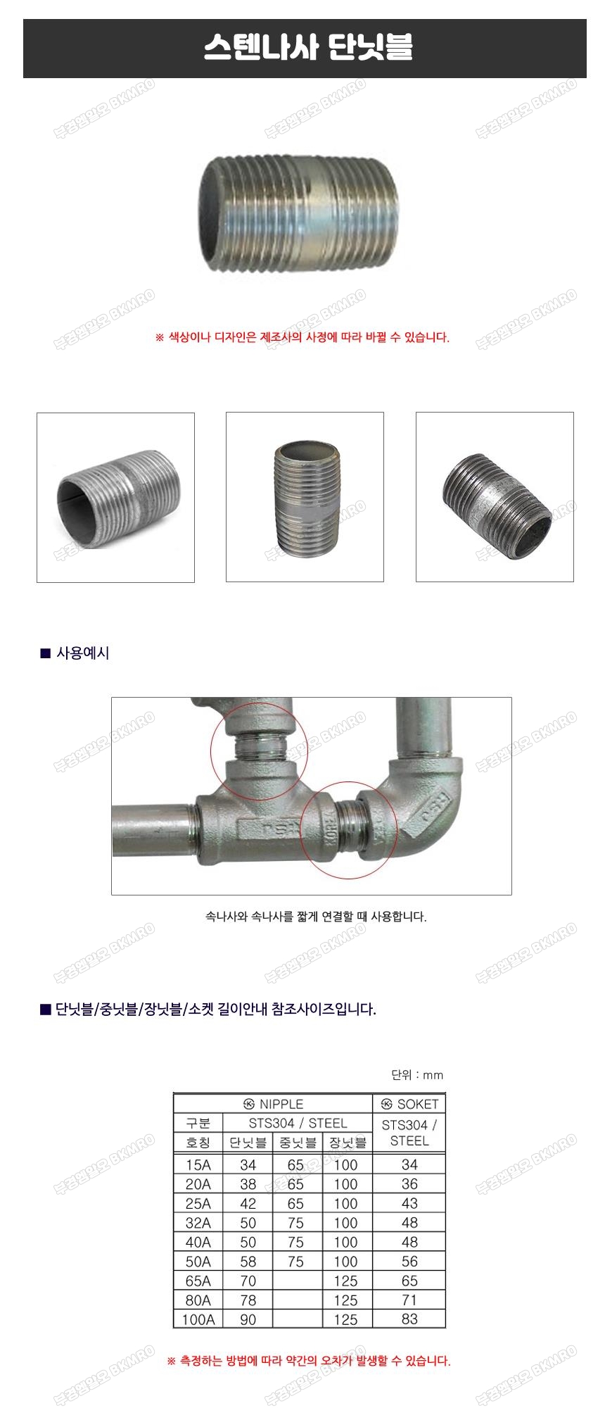 스텐나사 단닛블 25A